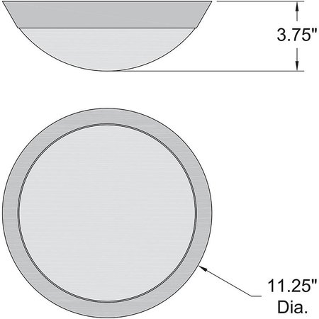 Access Lighting Cobalt, Flush Mount, White Finish, Opal Glass 20624-WH/OPL